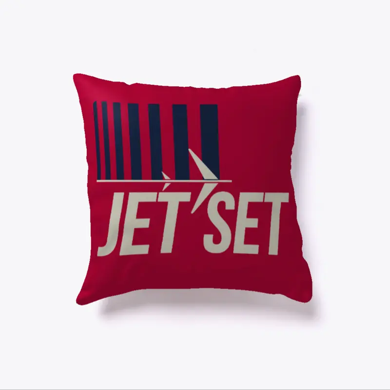 Jet Set Mid-Century Style Pillow